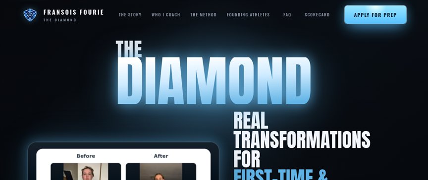The Diamond — Fransois Fourie coaching website