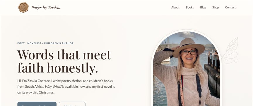 Pages by Zaskia — author website